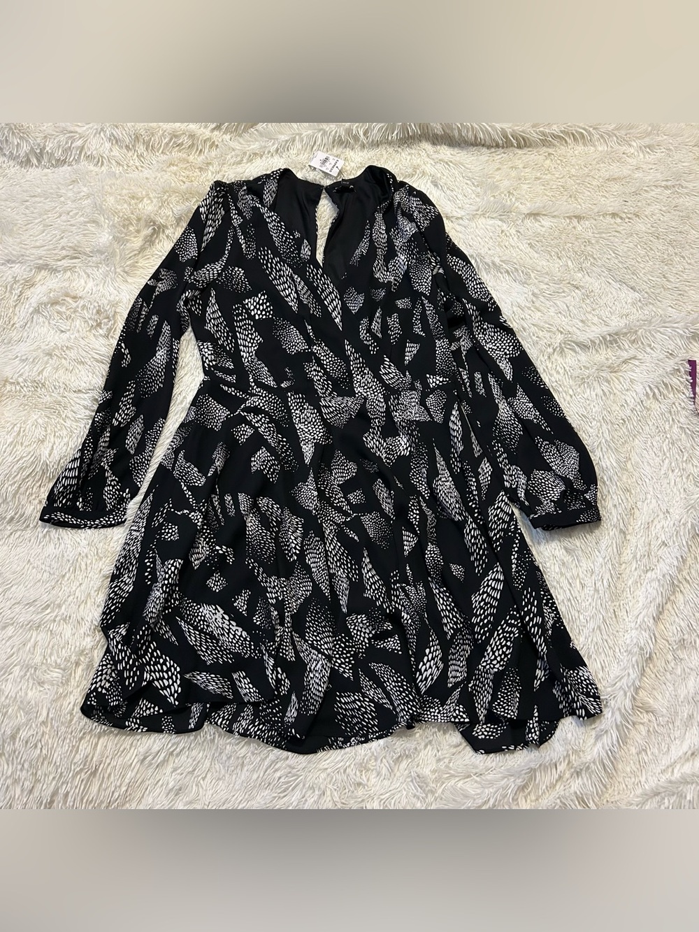Black and White “express” Dress